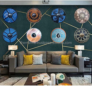 Escudo vikingo medieval de madera de 24 pulgadas, Guerrero medieval, escudo redondo de madera, disfraz de guerrero de Halloween - Product Image 5