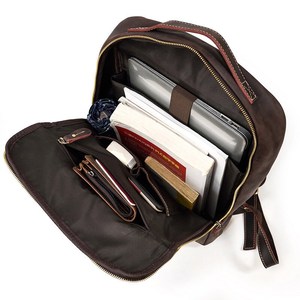 Mochila de Cuero Genuino Personalizada, Impermeable, para Viajes, Portátil, de Lujo, para Negocios, para la Escuela, LBK-0107 - Product Image 2