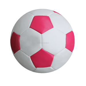 Balón de fútbol al por mayor tamaño 5 tamaño y peso oficial clásico rosa y blanco uso interior exterior fútbol duradero y duradero - Product Image 6