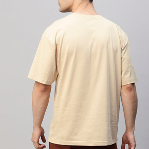 T-shirt ample et oversize pour homme, en coton, de haute qualité, avec logo personnalisé imprimé, style baggy, pour homme. - Product Image 2