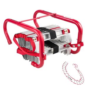 Escalera de Escape de Aluminio Ligera, Retráctil de 25 Pies, para 3 Pisos, Escalera de Seguridad de Emergencia - Product Image 1