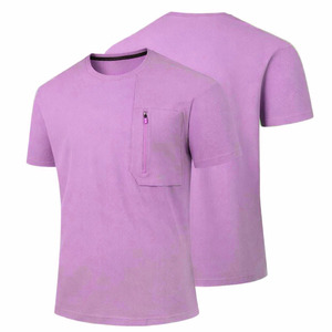 เสื้อยืดผู้ชายสีฟ้าอ่อน ผ้าเจอร์ซีย์ถัก ทรงหลวม สวมใส่สบาย คอกลม แขนสั้น น้ำหนัก 260 กรัม เป็นมิตรต่อสิ่งแวดล้อม พิมพ์ลายสกรีนด้านหน้า - Product Image 1