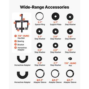 Master Auto Repair <b>Tool</b> Kit Wheel Hub Bearing Remover Installer for Front-Wheel Drive <b>Vehicles</b> Easy Bearing Swaps No Press - Product Image 3