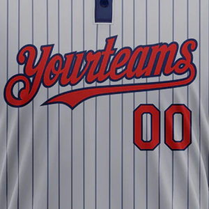 Camiseta de Béisbol Personalizada SAKYA, Franjas Grises de tu Equipo, Manga Corta, para Hombre, 100% Poliéster, Secado Rápido, Impresión Digital 3D, Verano - Product Image 5
