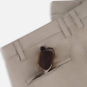 Pantalones Cortos de Golf y Tenis para Hombre, Diseño Sólido, Bolsillos, Ligeramente Elásticos, Secado Rápido, Cintura Media, Cintura Elástica, Tela de Lana, Estilo Urbano - Product Image 3