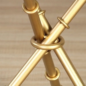 Bellmore glass side <b>table</b> gold finish glass <b>top</b> side <b>table</b> luxury accent <b>table</b> designer metal base <b>table</b> modern living room - Product Image 6