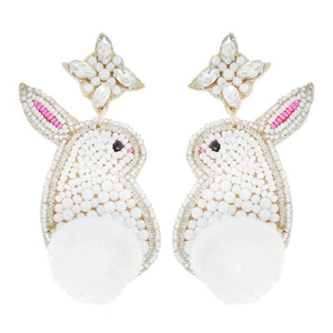 Cute Butterfly <b>Drop</b> with Crystal Rhinestones Pearls Heart Cut Bezel Setting Gold Plated Women's Party Jewelry BY MULTI CRAFT - Product Image 1