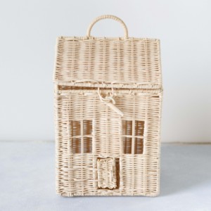 Oferta especial: juguetes de ratán natural para niños, casa de muñecas en miniatura, casas de juegos trenzadas al precio más bajo - Product Image 3