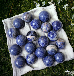 Esferas de Sodalita Azul Pulido, Bolas de Piedra Natural, Decoración de Cristal, Artículo Coleccionable, Regalo, Calidad Premium, Suministro al por Mayor, Precio de Fábrica - Product Image 2