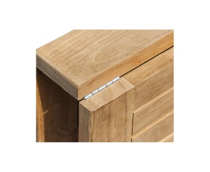 Teak Wood Hexagonal Outdoor Table Solid Wood Garden Dining Table Natural Finish Premium Furniture - Product Image 6