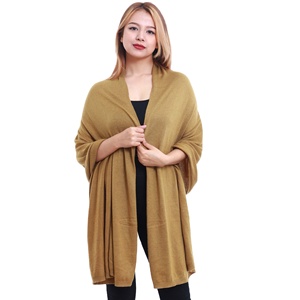 ผ้าพันคอ/ผ้าคลุมไหล่อบอุ่นสำหรับผู้หญิงผ้า Pashmina ผ้าถักลาย100% นุ่มและมีสไตล์คงทนสำหรับเด็กผู้หญิง - Product Image 3