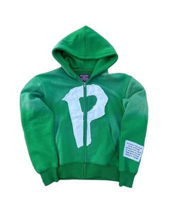 Venta al por mayor personalizado 100% algodón polar sudadera hombres gota hombro con capucha pulóver bordado Puff estampado sólido invierno Casual - Product Image 1