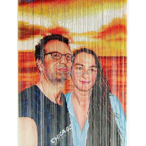 Rideau décoratif en perles de bambou tissé à la main diviseur de pièce Accent de porte - Product Image 1