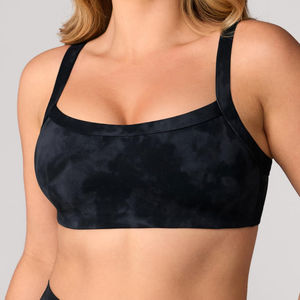Soutien-gorge de sport simple à maintien élevé pour le yoga, avec logo personnalisé sur le devant, doux, respirant, pour la gym et le fitness, séchage rapide - Product Image 4