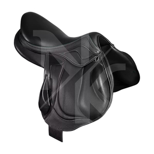 Silla de Doma de Alta Calidad y Duradera, Cuero Natural Suave, Armazón de Madera, para Carreras de Caballos Ingleses, Cómoda, Niquelada - Product Image 2
