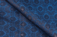 Tissu brocart floral en polyester léger, respirant et écologique de 44 pouces pour robes de mariée pour filles et projets de mode