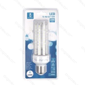 Lampadina LED T3 4U 15W E27 6400K Luce bianca fredda a risparmio energetico per retrofit e aggiornamento - Product Image 1