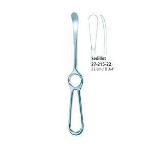 Elevador periostal manual tipo Carroll de IAA SURGICAL INSTRUMENTS, hoja plana de acero inoxidable alemán, 10 mm de ancho, punta única, 14 cm - Product Image 1