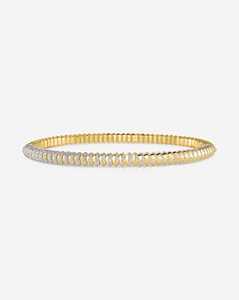Solitaire Coil Bangles Minimalist <b>Stacking</b> Cloud <b>Bracelets</b> Custom Pave Lab Grown Diamond Jewelry IGI Certified Wholesale 18K - Product Image 1