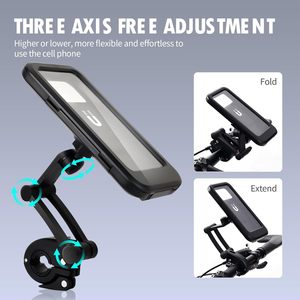 Borsa Universale Impermeabile per Cellulare da Bicicletta 360 °   Supporto Girevole per Telefono da Moto, Scooter, ATV, MTB per Smartphone da 4.7-6.8 <span class=keywords><strong>Pollici</strong></span> - Product Image 2
