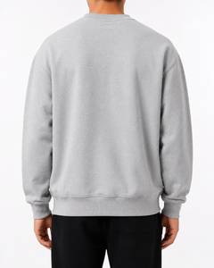 Sweat-shirt à col rond pour homme avec broderie monogramme personnalisée et molleton de coton premium, toucher doux pour un streetwear haut de gamme - Product Image 5