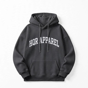 Sweat-shirt à capuche unisexe en polaire rouge, pull à capuche avec poche kangourou, streetwear décontracté, coupe classique, 100% coton, écologique, 350g - Product Image 3