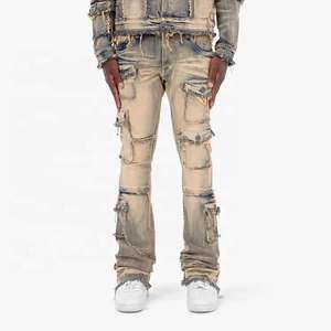Nuevos Jeans Ajustados de Diseño Personalizado para Hombre, Pantalones Vaqueros de Alta Calidad a Bajo Precio - Product Image 3