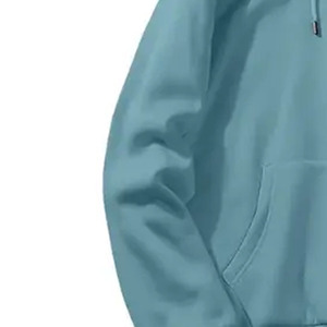 Ensemble sweat-shirt à capuche et pantalon de jogging unisexe bleu clair, couleur unie, manches longues, cordon de serrage, coupe ample, survêtement décontracté pour adulte - Product Image 3