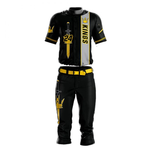 Uniforme de Béisbol Profesional Personalizado, Corto y Transpirable, Tallas Grandes, con Logotipo Personalizado, Sublimado, Impreso en Poliéster, Ropa de Equipo - Product Image 1