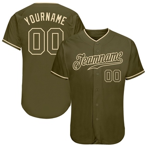 Venta al por Mayor del Jersey de Béisbol OMMIZ INDUSTRY Personalizado Olive Olive-Authentic Salute To Service, el Más Vendido - Product Image 1