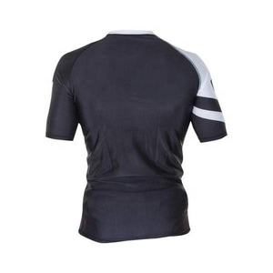 Pantalones cortos de manga larga de compresión simple Rash Guard Hombres Camisas de compresión OEM Precio barato Rash Guard para ropa de gimnasio - Product Image 3