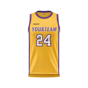 Ensemble de maillots de basket-ball personnalisés avec logo, extensibles dans quatre directions, séchage rapide, respirants, sans coutures, imprimés par sublimation, sans manches, dégradé - Product Image 1