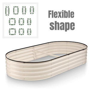 Maceta de cama de jardín elevada de Metal galvanizado grande para el hogar, verduras al aire libre, jardinería, maceta, suministros, diseño ODM - Product Image 3