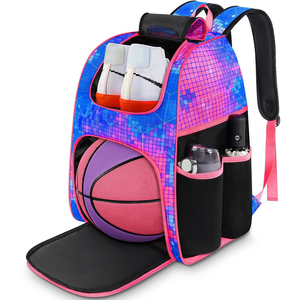 Sac à dos de basketball de haute qualité avec compartiment séparé pour chaussures, porte-ballon, poche humide/sèche, sac de sport, de gym, de voyage, de football pour hommes - Product Image 1