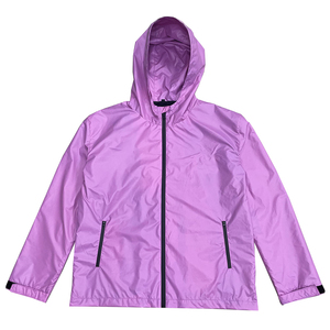 Veste coupe-vent thermochromique à capuche unisexe pour homme adulte avec fermeture éclair, manches longues, vêtement décontracté, couleur changeante rose - Product Image 1