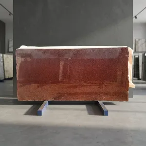Granit Rouge Gemme, Pierre Naturelle Premium avec une Finition Rouge Intense pour les Revêtements de Sol, les Panneaux Muraux, les Îlots de Cuisine et les Projets Modernes - Product Image 2