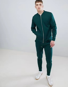 Conjunto Deportivo de Dos Piezas para Hombre, Año Nuevo 2026, Gimnasio, Fitness, Felpa Técnica Transpirable, 100% Algodón, para Correr en Invierno - Product Image 4