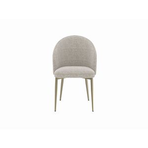 Ensemble de 2 chaises de salle à manger latérales en tissu champagne Cora - Product Image 5