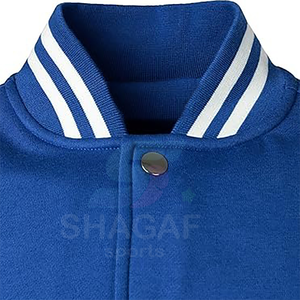 Chaqueta Varsity Personalizada con Logotipo Bordado, Chaqueta de Béisbol de Cuero y Lana de Alta Calidad - Product Image 5