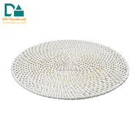 Meilleures ventes 2025 – Ensemble de sets de table et sous-verres en rotin durable style campagnard – Couleurs et tailles personnalisables – Vaisselle pour fêtes de bébés/enfants