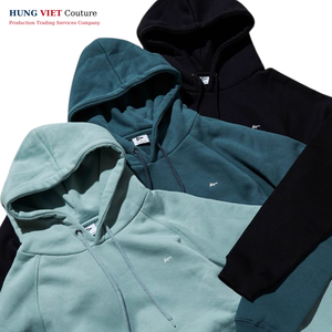 Sweat-shirt à col rond court et lavé à l'acide avec logo personnalisé de haute qualité vierge 100% coton 600gsm pour hommes - Product Image 3