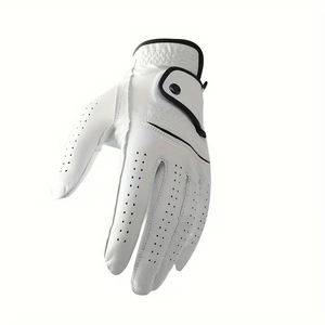 Guante de golf lavable de piel de oveja y microfibra de alta calidad para hombre, color blanco, Hyper Touch, para deportes. - Product Image 4