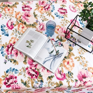 Floral Printed Square Tablecloth Elegant Reusable Cloth <b>Table</b> <b>Cover</b> for Home Dining Room - Product Image 2