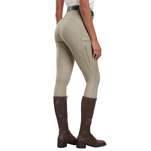 Custom Logo Women <b>Equestrian</b> Breeches Silicone Grip Ladies Horse Riding Pants Wholesale Breathable High Quality Riding Tights - Product Image 2