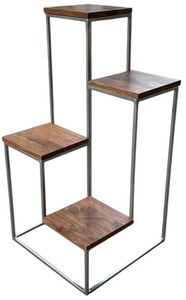 Modern Garment Display <b>Stand</b> Set Multi-Level Ladder Shelves Asian Style Pre-Assembled Desktop Metal - Product Image 3