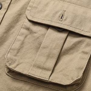 Camisa Táctica de Manga Larga para Hombre, con Botones, para Actividades al Aire Libre, Ligera, de Secado Rápido, Transpirable, Ropa de Trabajo - Product Image 3