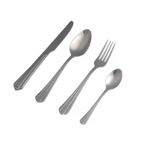 Juego de cubiertos de metal con cuchara y tenedor para mesa de comedor, juego de vajilla para el hogar. - Product Image 3