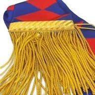 Royal Arch Provincial sash premium ceremonial sash red moiré ribbon sash gold embroidered <b>trim</b> sash freemason style regalia - Product Image 4