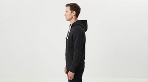 Sudadera con capucha y cremallera para hombre, suave, con bolsillo canguro, para deportes casuales y actividades al aire libre. - Product Image 4