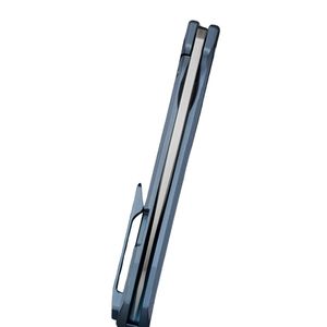 Cuchillos Plegables Modernos de Acero de Damasco con un Patrón de Hoja Distintivo, Acción de Plegado Suave y Diseño de Mango Elegante - Product Image 5